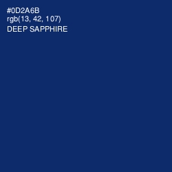 #0D2A6B - Deep Sapphire Color Image
